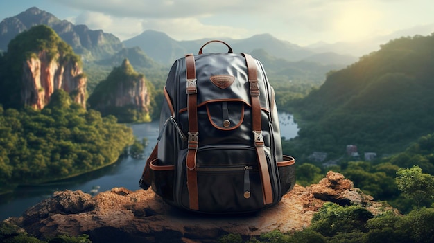 Uma foto de uma mochila com inspiração de viagem