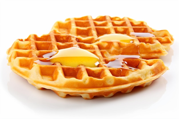 Uma foto de waffles de ovo