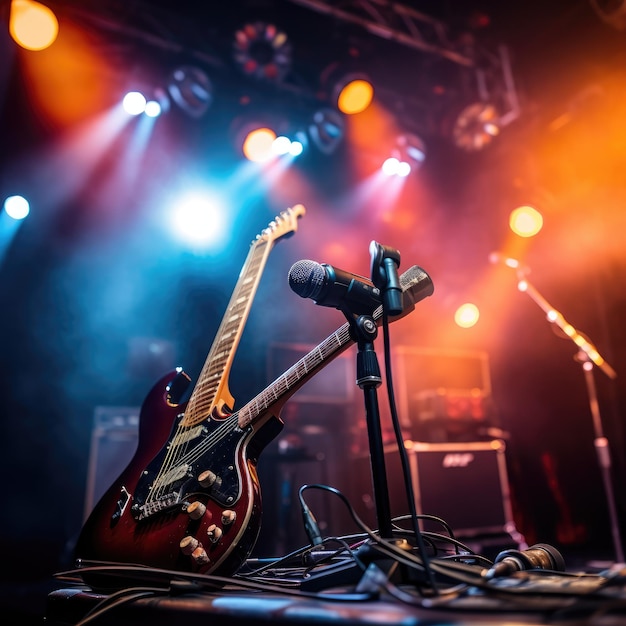 uma foto do palco da música