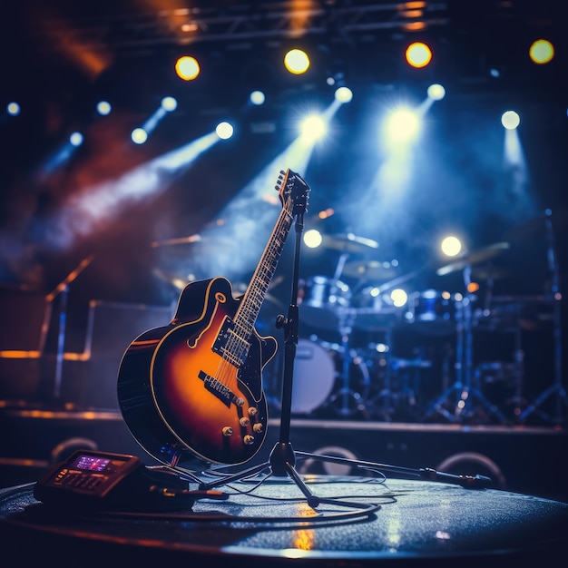 uma foto do palco da música