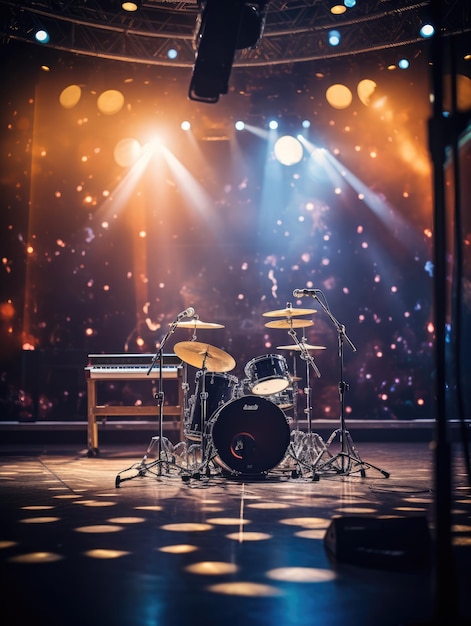 uma foto do palco da música