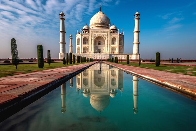 uma foto do taj mahal