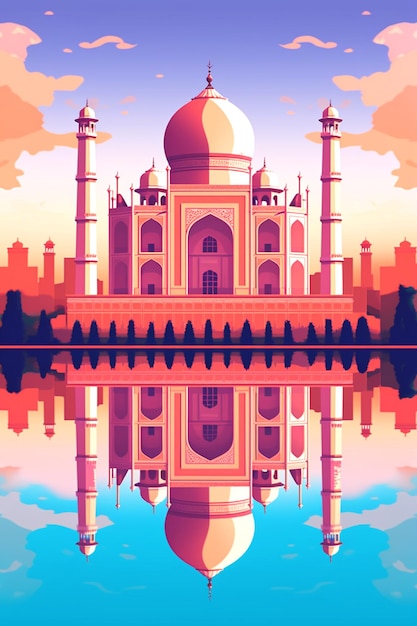 uma foto do taj mahal