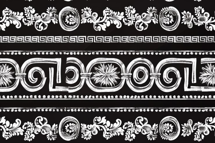 Foto uma foto em close de um padrão em preto e branco adequado para uso em branding de design gráfico ou como fundo