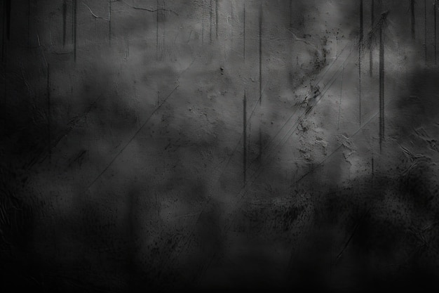 Uma foto em preto e branco de uma IA geradora de floresta escura
