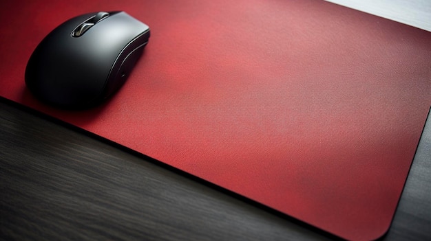 Uma foto mostrando a simplicidade e elegância de um mouse pad de computador com ou sem fio