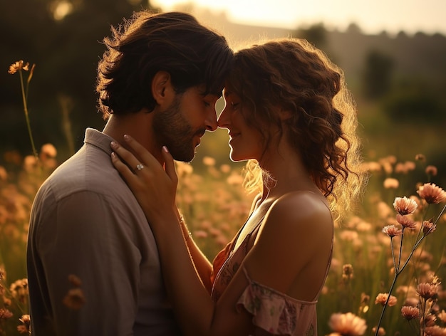 Uma foto premiada de um casal a beijar-se no pôr-do-sol