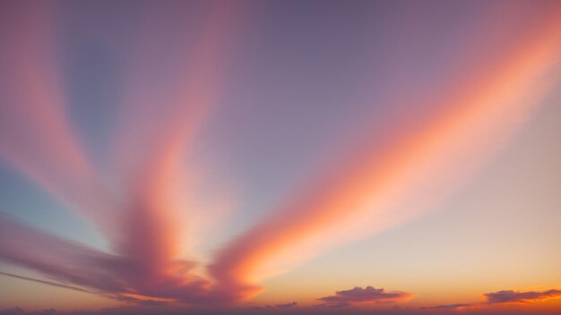 Uma fotografia abstrata de um pôr do sol com uma formação de nuvens AI Generative