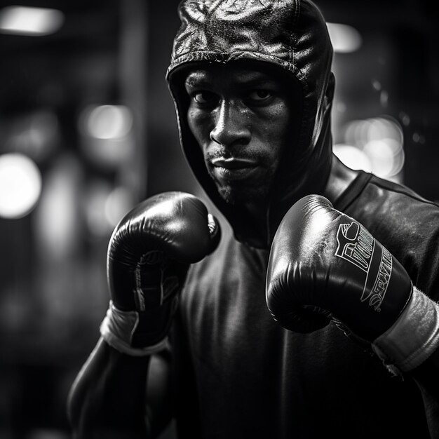 Foto uma fotografia criativa de boxe