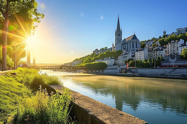 Foto uma fotografia de estilo de vida do charme urbano de lyon