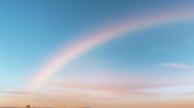 Uma fotografia de um céu com nuvens de sol, pássaros e árvores