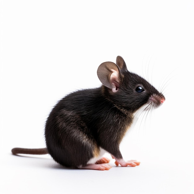 uma fotografia de um rato fofo e adorável
