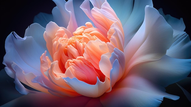 uma fotografia em close de uma tulipa florescendo