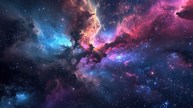 uma galáxia colorida com um fundo espacial que diz espaço
