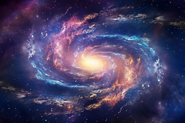 Uma galáxia com um buraco negro no centro