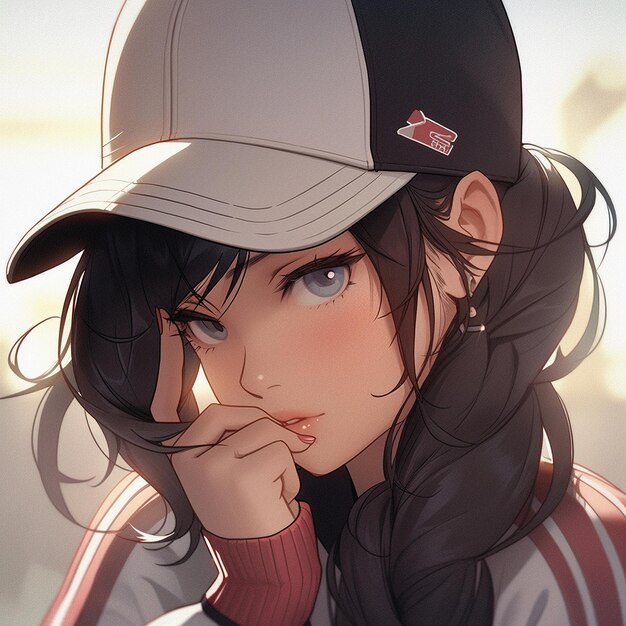 Uma Garota Bonita E Muito Cansada Desenhada No Estilo De Anime Ela é Uma Poeta Que Esfrega Sua Testa Com Uma Caneta Enquanto Ouve Ilustração Stock - Ilustração de pincelada, cartoon: 236189478