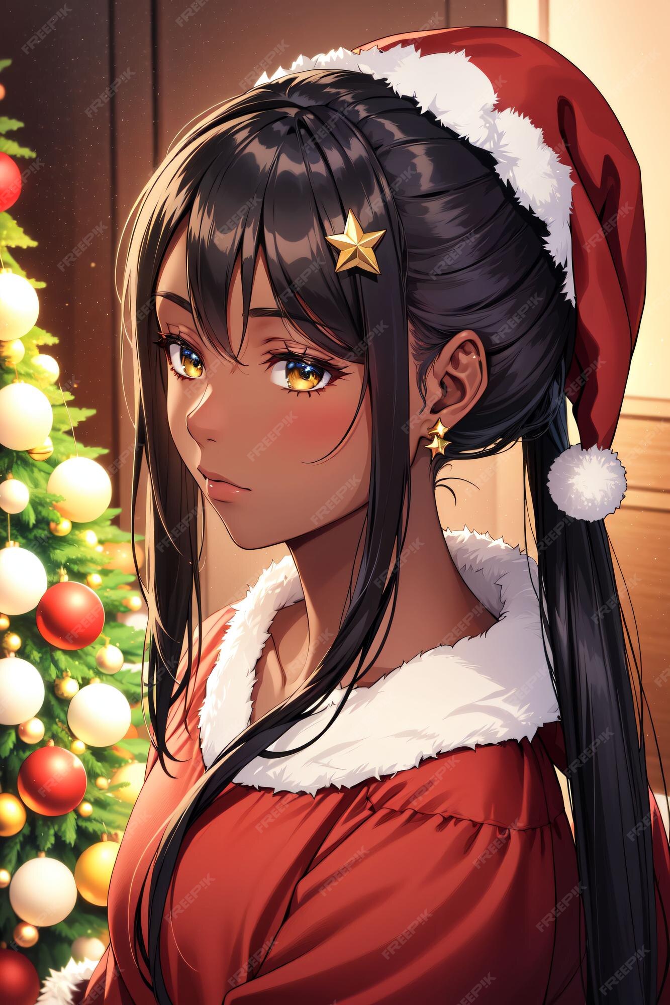 Vetores de Anime Manga Menina Sopra Um Beijo Fantasia De Papai Noel De  Natal e mais imagens de Estilo Mangá - iStock