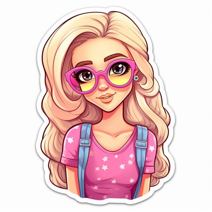 Foto uma garota com uma mochila e uma mochila que diz "ela está vestindo uma camisa rosa"