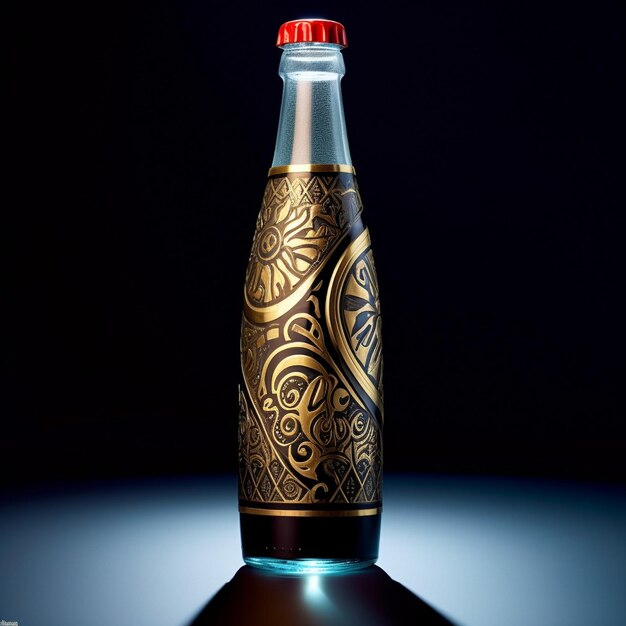 Uma garrafa de coca-cola de novo estilo.