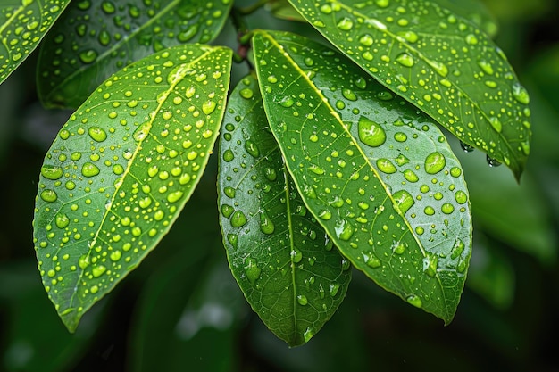 uma gota de chuva da natureza abençoando a fotografia profissional