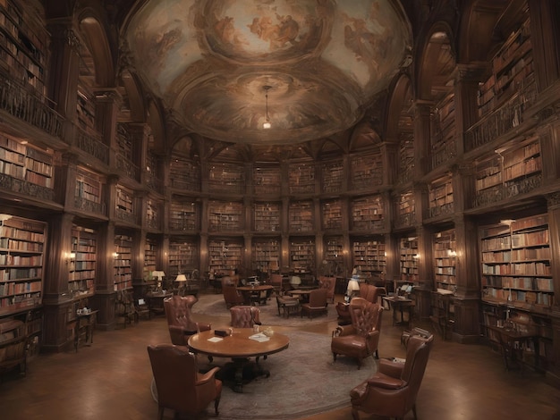 uma grande biblioteca