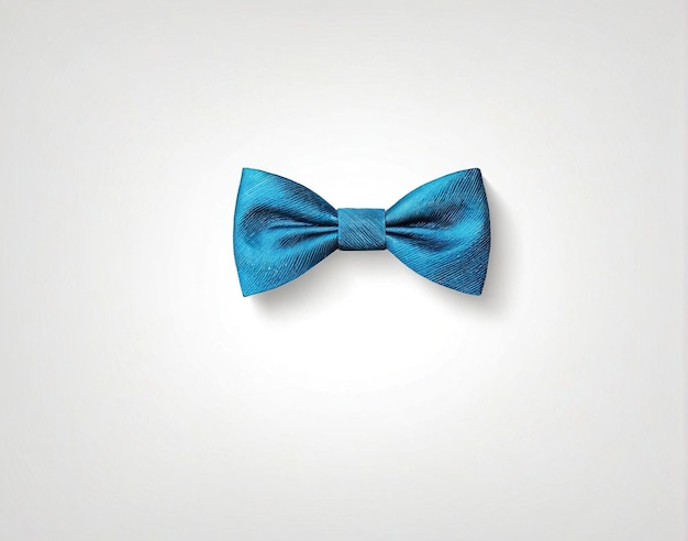 uma gravata azul sobre um fundo branco