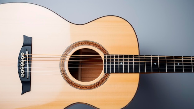 Uma guitarra com um estojo de madeira na lateral