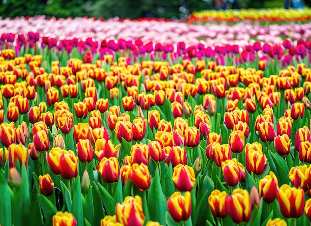 uma holanda tulipas campo vista panorama