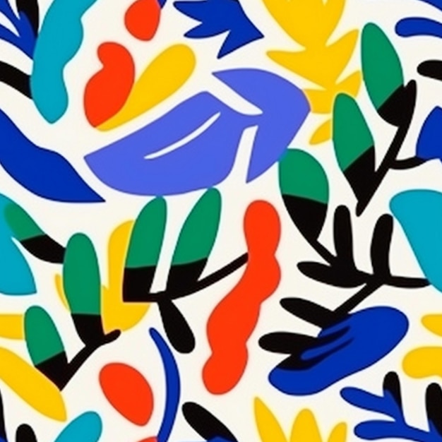 uma ilustração colorida de uma composição abstrata colorida.