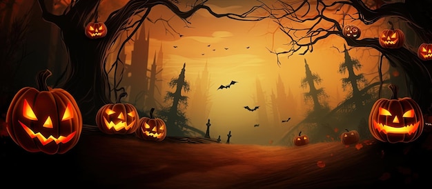 Uma ilustração da capa de Halloween gerada por IA
