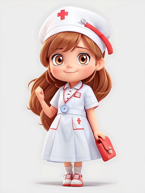 Personagem De Desenho Animado De Mulher Médica. Linda Médica Que Tem Boa  Ideia. Ilustração do Vetor - Ilustração de mulher, enfermeira: 237044098