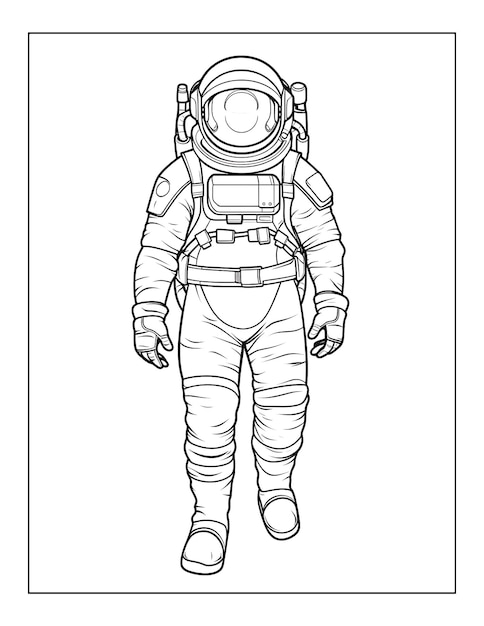uma ilustração de um astronauta em um traje de astronauta