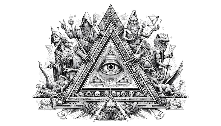 Foto uma ilustração de um olho com a palavra olho sobre ele
