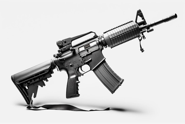 Uma ilustração de um rifle m-17 em um fundo branco