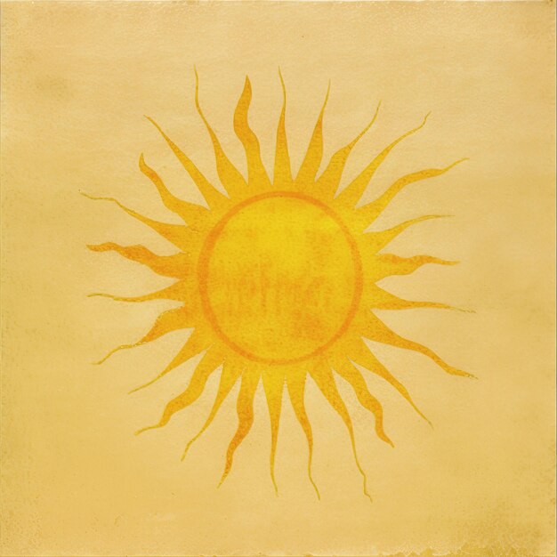 Foto uma ilustração simbólica do sol