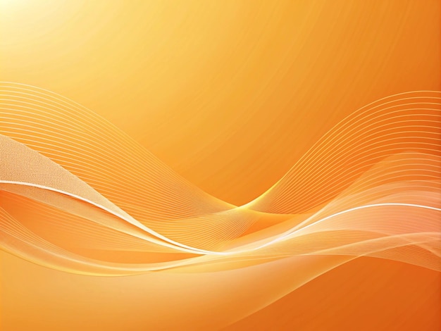 uma imagem abstrata de linhas laranja e amarela com um fundo laranja