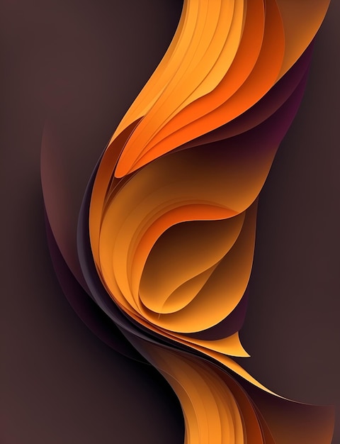 uma imagem colorida de uma espiral de linhas laranja e amarelas