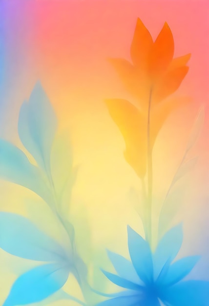 uma imagem colorida de uma flor com o título "o título"