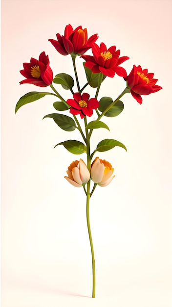 Uma imagem da ilustração das flores