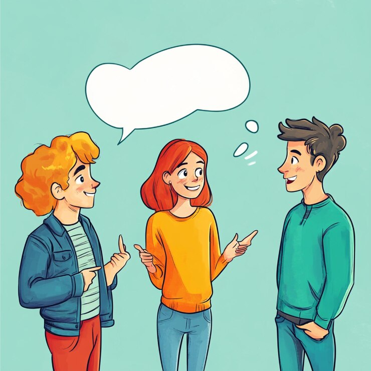Foto uma imagem de amigos dando feedback e conselhos construtivos