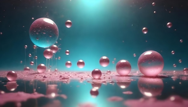 uma imagem de bolhas de água com as palavras água na parte inferior