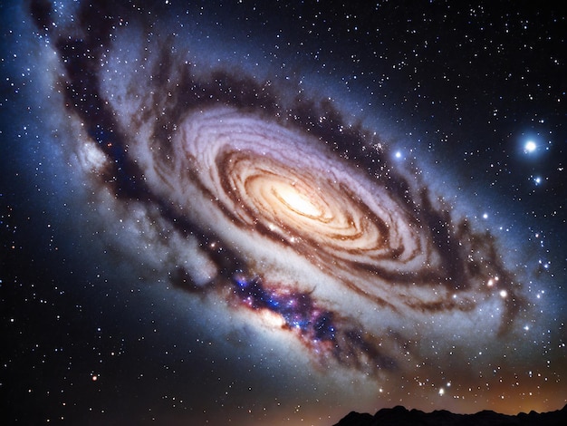 Uma imagem de tirar o fôlego da galáxia espiral M31 de Andrômeda