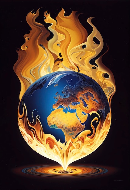 Uma imagem de um globo com o continente nele