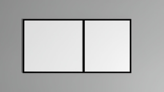 Foto uma imagem de um quadrado branco e preto com uma moldura preta que diz 