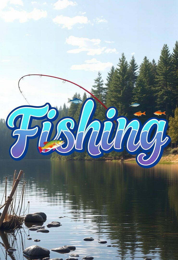 Foto uma imagem de um sinal de pesca de peixe que diz pesca de peixes