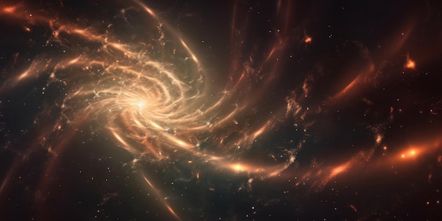 Uma imagem de uma espiral no céu Imagem gerada por IA