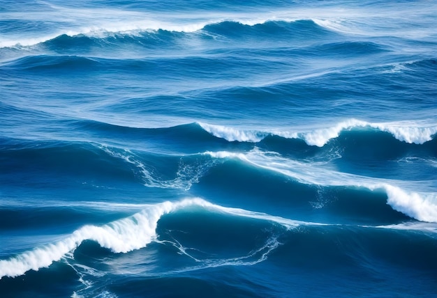 uma imagem de uma onda que é azul e branca