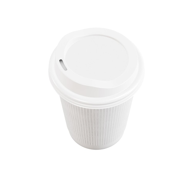 uma imagem de uma xícara de café isolada em um fundo branco
