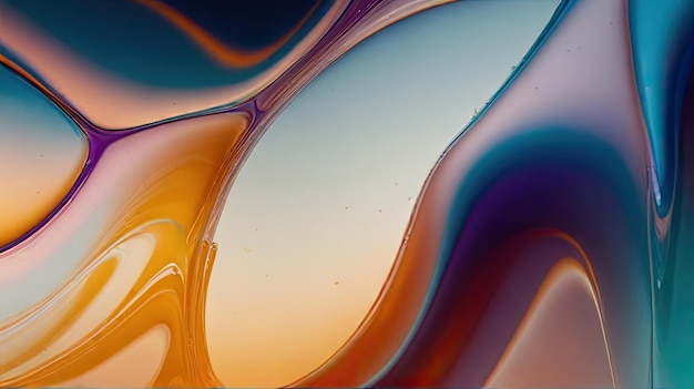 uma imagem de vidro colorida de uma fonte com o nome do artista nele