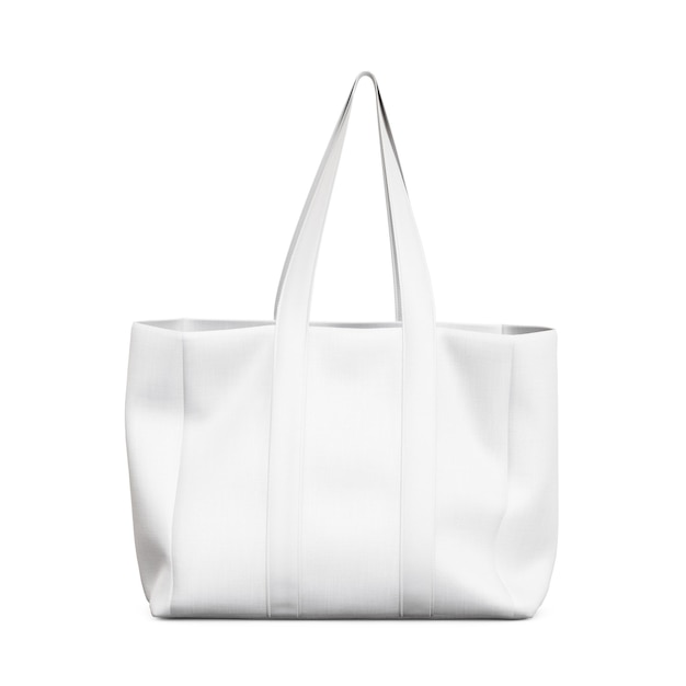 uma imagem em branco de um saco de compras isolado em um fundo branco